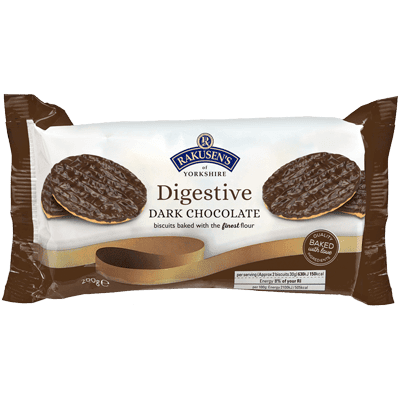 Kosher Vegan Dark Chocolate Digestive Biscuit