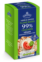 Vegan Herb & Onion Flavoured 99% Crackers