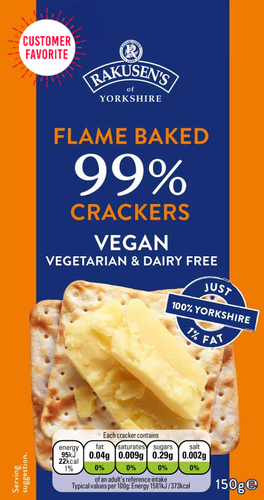 Flame Baked 99% Crackers - Vegan