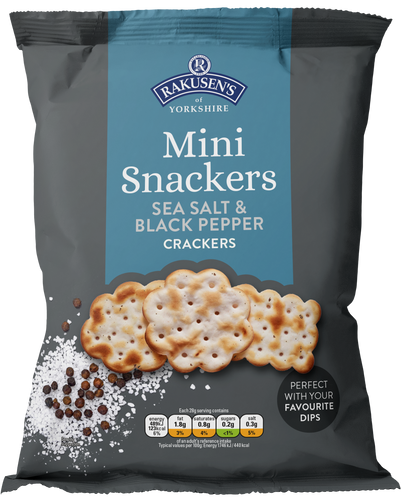 *NEW* Sea Salt & Black Pepper Snackers - Vegan ( ON PROMOTION)