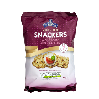 Gluten Free Mini Crackers (Snackers)**SHORT DATED STOCK ***